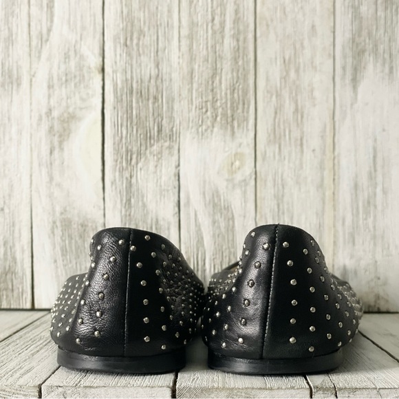 GIUSEPPE ZANOTTI Bianca Studded Cap Toe Ballet Flats Shoes - Picture 2 of 4